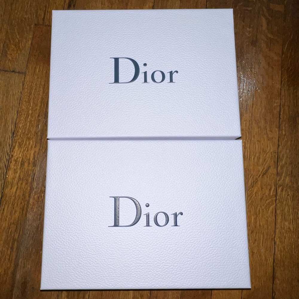 Two Dior boxes